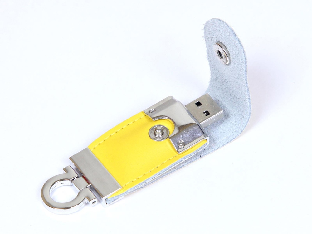 USB 2.0- флешка на 8 Гб в виде брелока - 64Gb, желтый