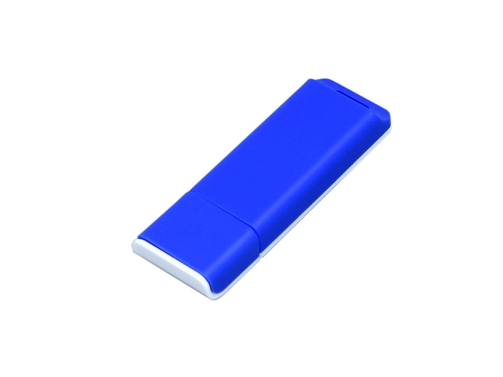 USB 2.0- флешка на 16 Гб с оригинальным двухцветным корпусом - 32Gb, синий-белый