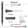 Ручка металлическая шариковая «Bergamo» — изображение 3