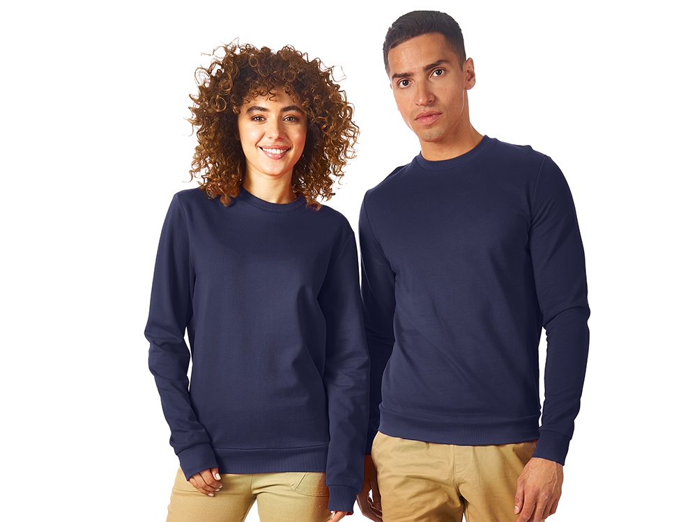 Свитшот «Motion» с начесом, унисекс - XS, синий-navy