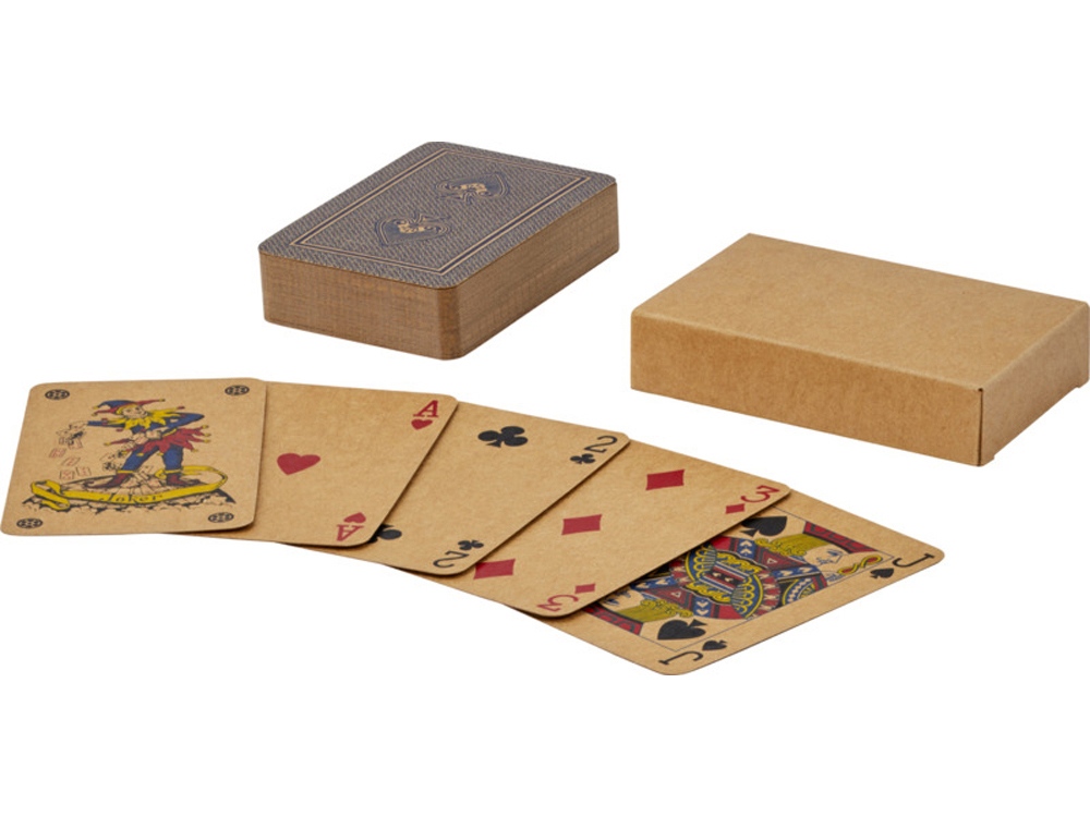 Набор игральных карт «Ace» из крафт-бумаги - натуральный