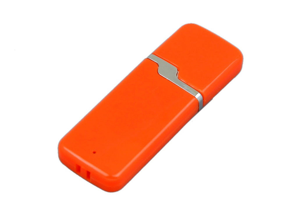 USB 2.0- флешка на 16 Гб с оригинальным колпачком - 4Gb, оранжевый