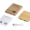 USB-хаб с беспроводной зарядкой из бамбука «Plato», 5 Вт — изображение 11