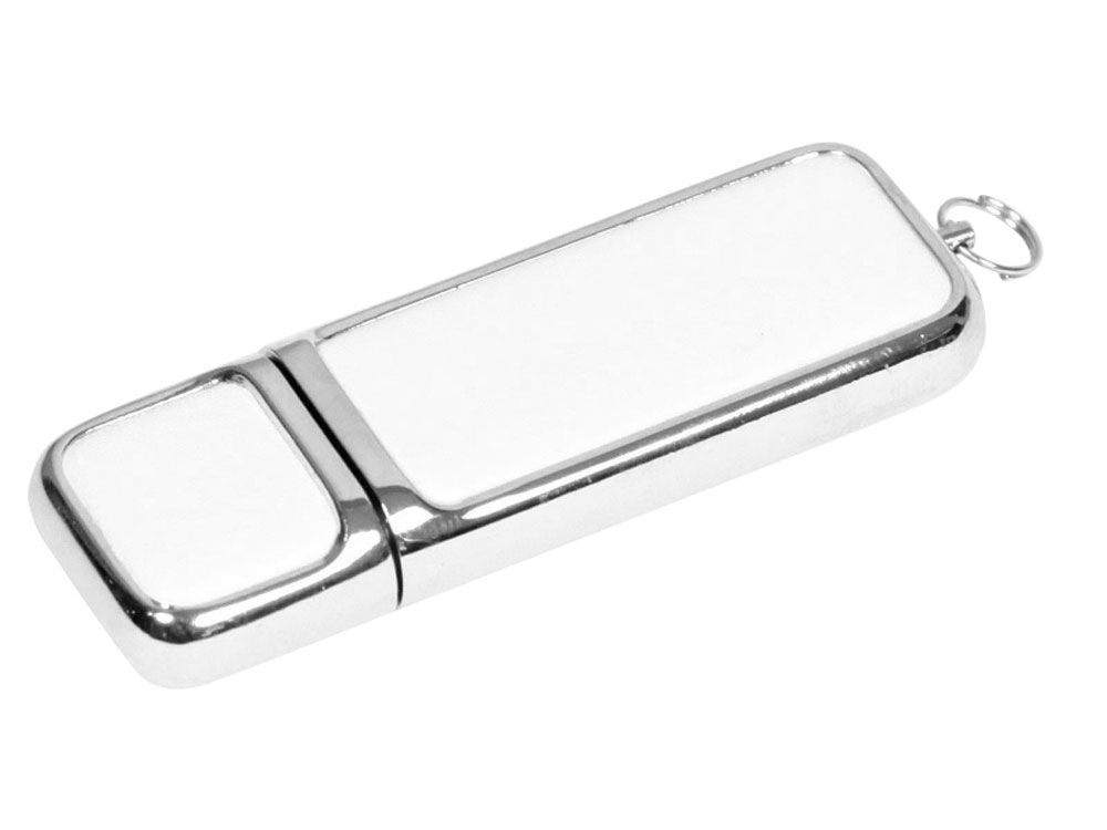USB 3.0- флешка на 32 Гб компактной формы - 128Gb, белый-серебристый
