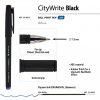 Ручка пластиковая шариковая «CityWrite Black» — изображение 3