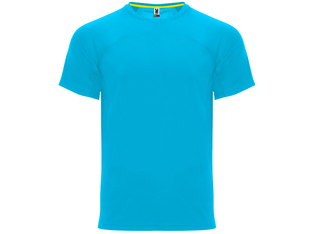 Спортивная футболка «Monaco» унисекс - 3XL, бирюзовый