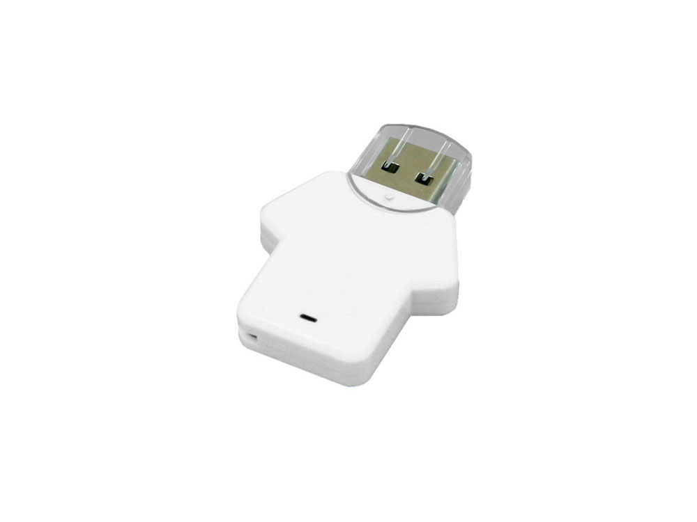 USB 2.0- флешка на 16 Гб в виде футболки - 4Gb, белый