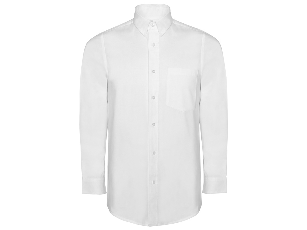 Рубашка с длинным рукавом «Oxford», мужская - 2XL, белый
