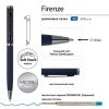 Ручка металлическая шариковая «Firenze», софт-тач — изображение 3