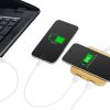 USB-хаб с беспроводной зарядкой из бамбука «Plato», 5 Вт — изображение 3