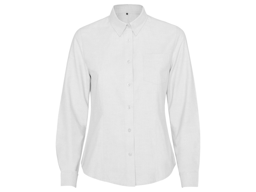 Рубашка с длинным рукавом «Oxford», женская - 2XL, белый