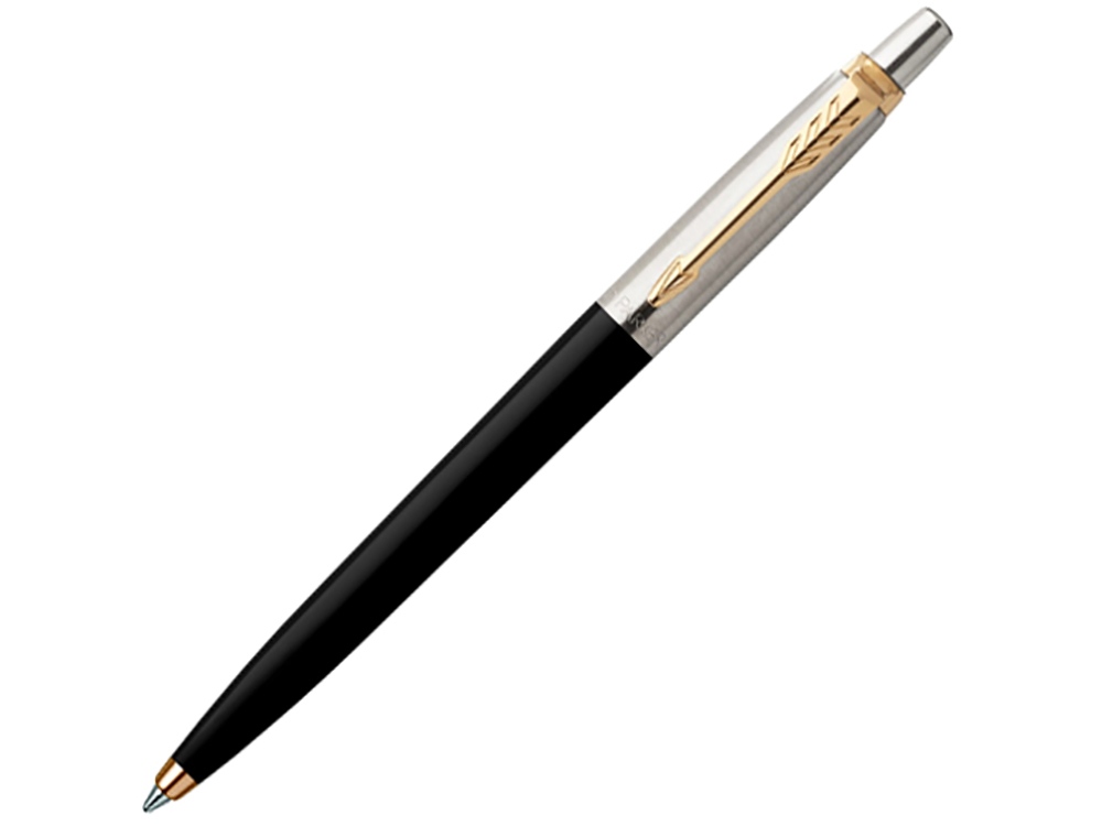 Ручка Паркер шариковая Jotter Jotter K160 - черный-серебристый-золотистый