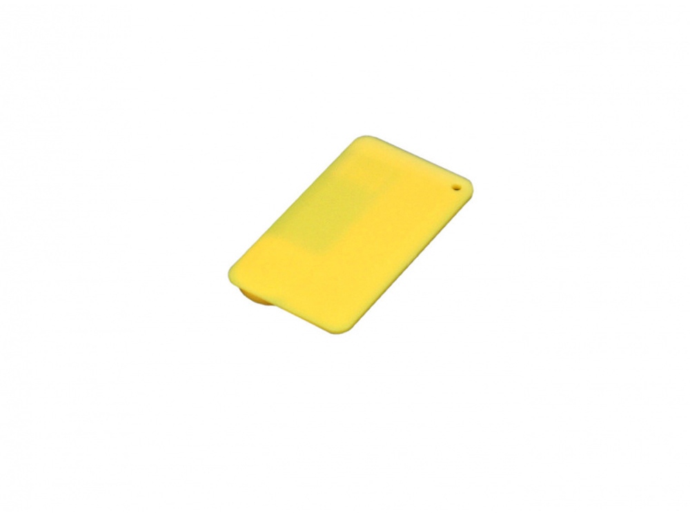 USB 2.0- флешка на 8 Гб в виде пластиковой карточки - 32Gb, желтый