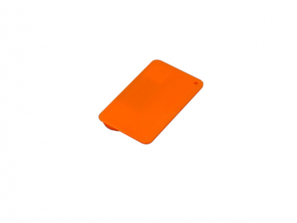 USB 2.0- флешка на 8 Гб в виде пластиковой карточки - 32Gb, оранжевый