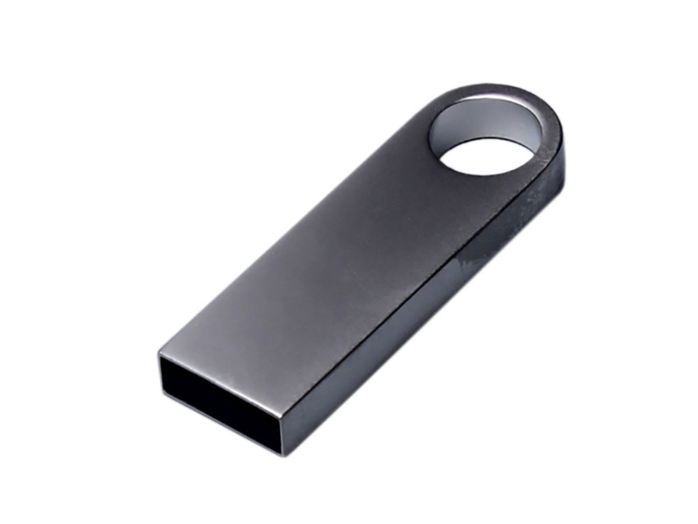 USB 3.0-флешка на 16 Гб с мини чипом и круглым отверстием - 128Gb, серебристый