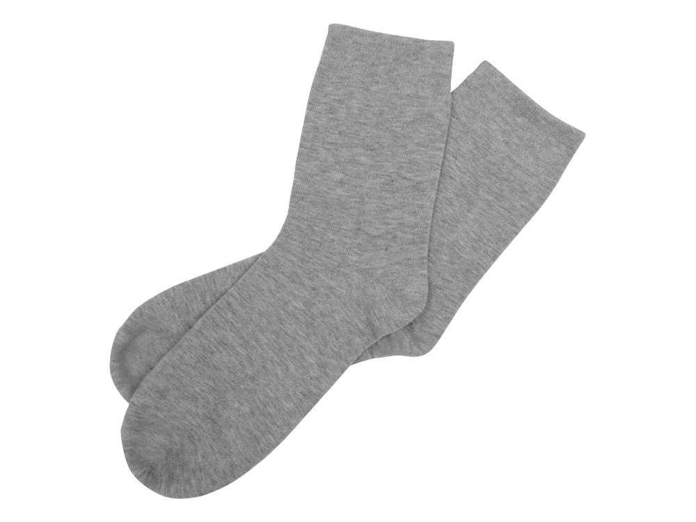Носки однотонные «Socks» мужские - 41-44, серый-меланж