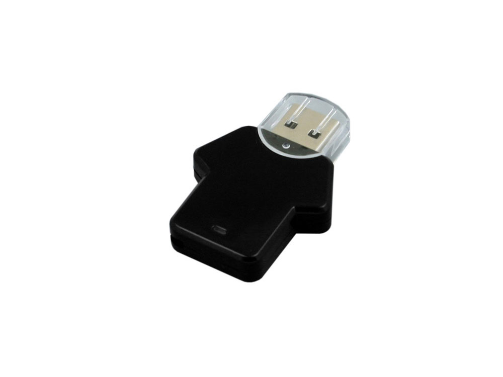 USB 2.0- флешка на 16 Гб в виде футболки - 4Gb, черный