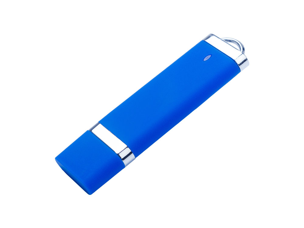 USB 2.0- флешка на 16 Гб «Орландо», soft-touch - 4Gb, синий