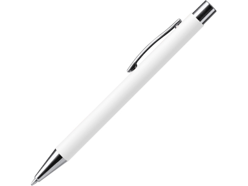 Ручка металлическая шариковая soft-touch DOVER - белый