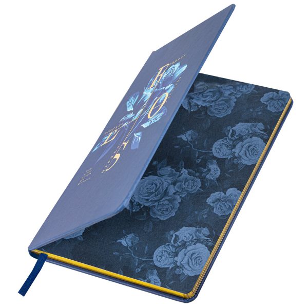 Блокнот А5 (143x210 мм), BRAUBERG VISTA "Rose", под кожу, твердый, срез фольга, 80 л., 112080 — изображение 3