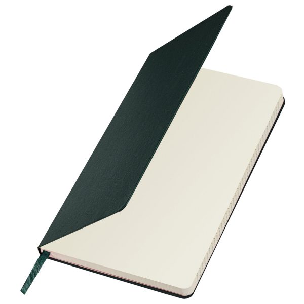 Блокнот А5 (130х210 мм), BRAUBERG ULTRA, балакрон, 80 г/м2, 96 л., клетка, темно-зеленый, 113035 — изображение 3