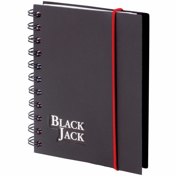 Блокнот МАЛЫЙ ФОРМАТ А6 105х148 мм, 150 л., гребень, пластик, клетка, BRAUBERG, "Black Jack", 125388 — изображение 2
