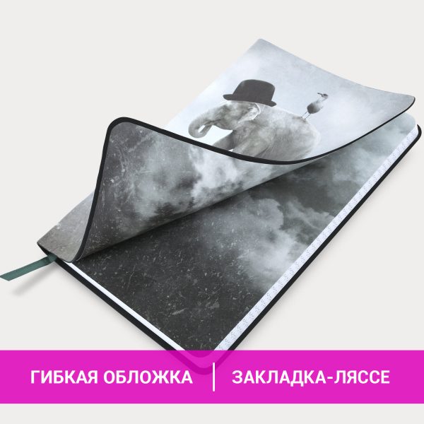Блокнот А5 (143x210 мм), BRAUBERG VISTA "Spirit", под кожу, гибкий, 80 л., 112084 — изображение 9