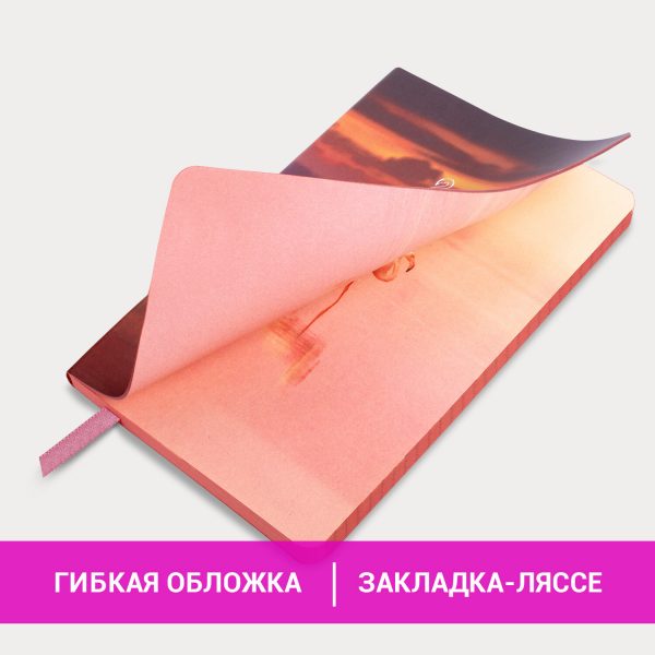 Блокнот МАЛЫЙ ФОРМАТ (100х150 мм) А6, BRAUBERG VISTA "Flamingo", под кожу, гибкий, тиснение фольга, 80 л., 112099 — изображение 9