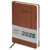 Ежедневник датированный 2025, А5, 138х213 мм, BRAUBERG "Pocket", под кожу, карман, держатель для ручки, коричневый, 115908 — изображение 2