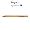 Ручка металлическая шариковая "Bergamo", золотистый — изображение 2