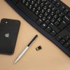 Ручка шариковая металлическая «Jobs» soft-touch с флеш-картой на 8 Гб — изображение 7