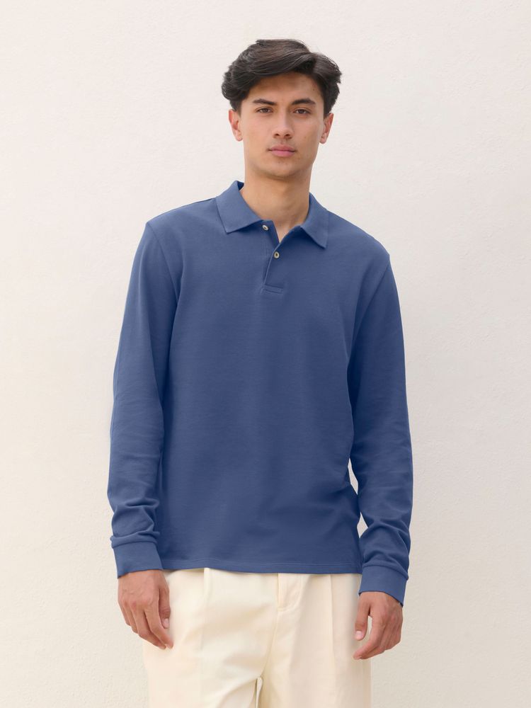 Рубашка поло унисекс с длинным рукавом Pacific LSL Рубашка поло унисекс с длинным рукавом Pacific LSL — изображение 4