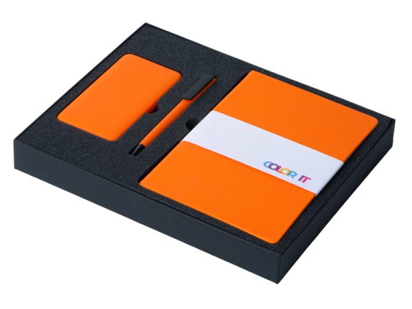 Подарочный набор «COLOR IT» c блокнотом, ручкой и повербанком, 10000 mAh — изображение 2