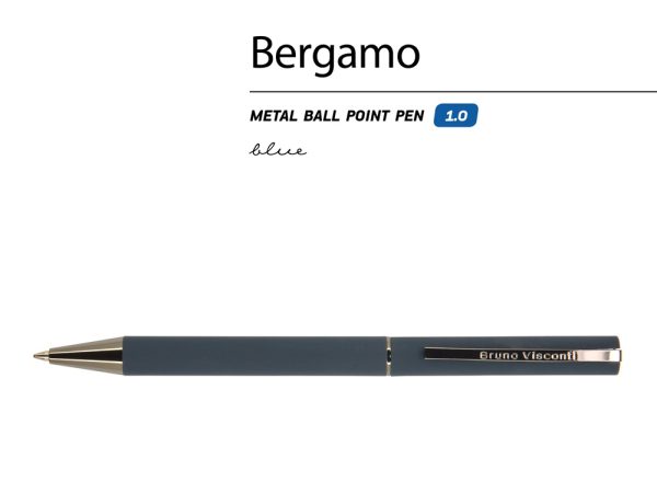 Ручка металлическая шариковая «Bergamo» — изображение 2