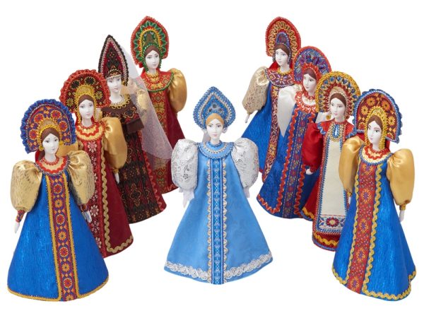 Подарочный набор: кукла фарфоровая, чай "Малина с мятой" — изображение 6