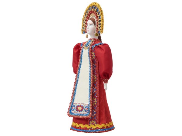 Подарочный набор: кукла фарфоровая, мёд с миксом из орехов — изображение 10