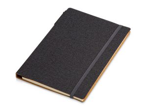 Блокнот А5 «Write and stick» с ручкой и набором стикеров - черный