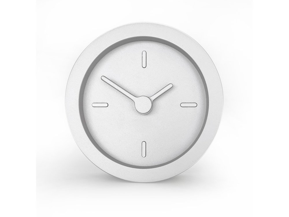 Часы настольные Bronco «Sparky» XXS - серебристый Часы настольные Bronco «Sparky» XXS