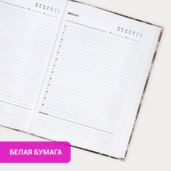 Ежедневник датированный 2026, МАЛЫЙ ФОРМАТ 100х150 мм, А6, BRAUBERG "Iguana", под кожу, красный, 117251 — изображение 14