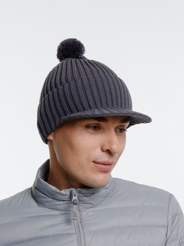 Вязаная шапка с козырьком Peaky — изображение 7
