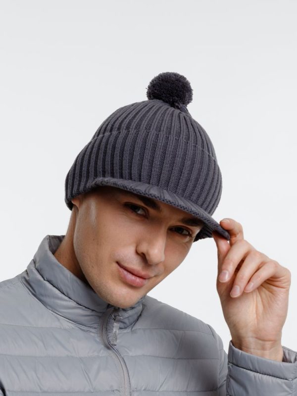 Вязаная шапка с козырьком Peaky — изображение 8