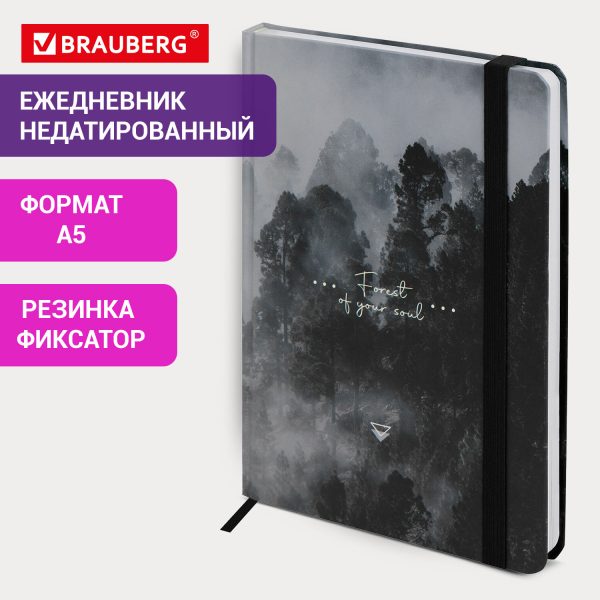 Ежедневник датированный 2026, МАЛЫЙ ФОРМАТ 100х150 мм, А6, BRAUBERG "Iguana", под кожу, черный, 117252 — изображение 12