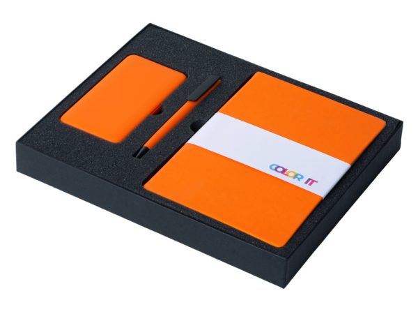 Подарочный набор «COLOR IT» c блокнотом, ручкой и повербанком, 5000 mAh — изображение 2