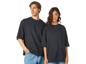 Футболка оверсайз «Berlin» унисекс - XL-2XL, темно-серый