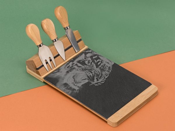 Набор для сыра из бамбука и сланца «Taleggio» — изображение 5