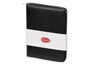 Бизнес-блокнот на молнии А5 «Fabrizio» с RFID защитой - черный