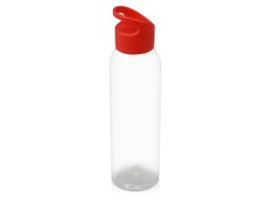 Бутылка для воды «Plain 2» - прозрачный, красный