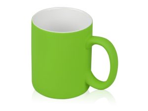 Кружка с покрытием soft-touch «Barrel of a Gum» - зеленое яблоко