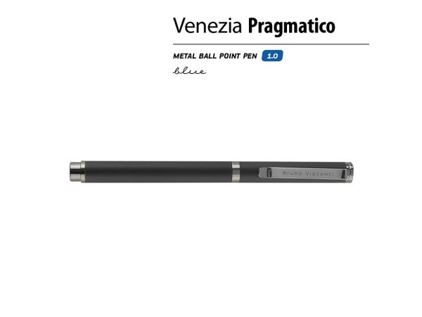 Ручка металлическая шариковая «Venezia Pragmatico» софт-тач — изображение 2