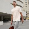 Рубашка поло Heavymill серый меланж — изображение 6